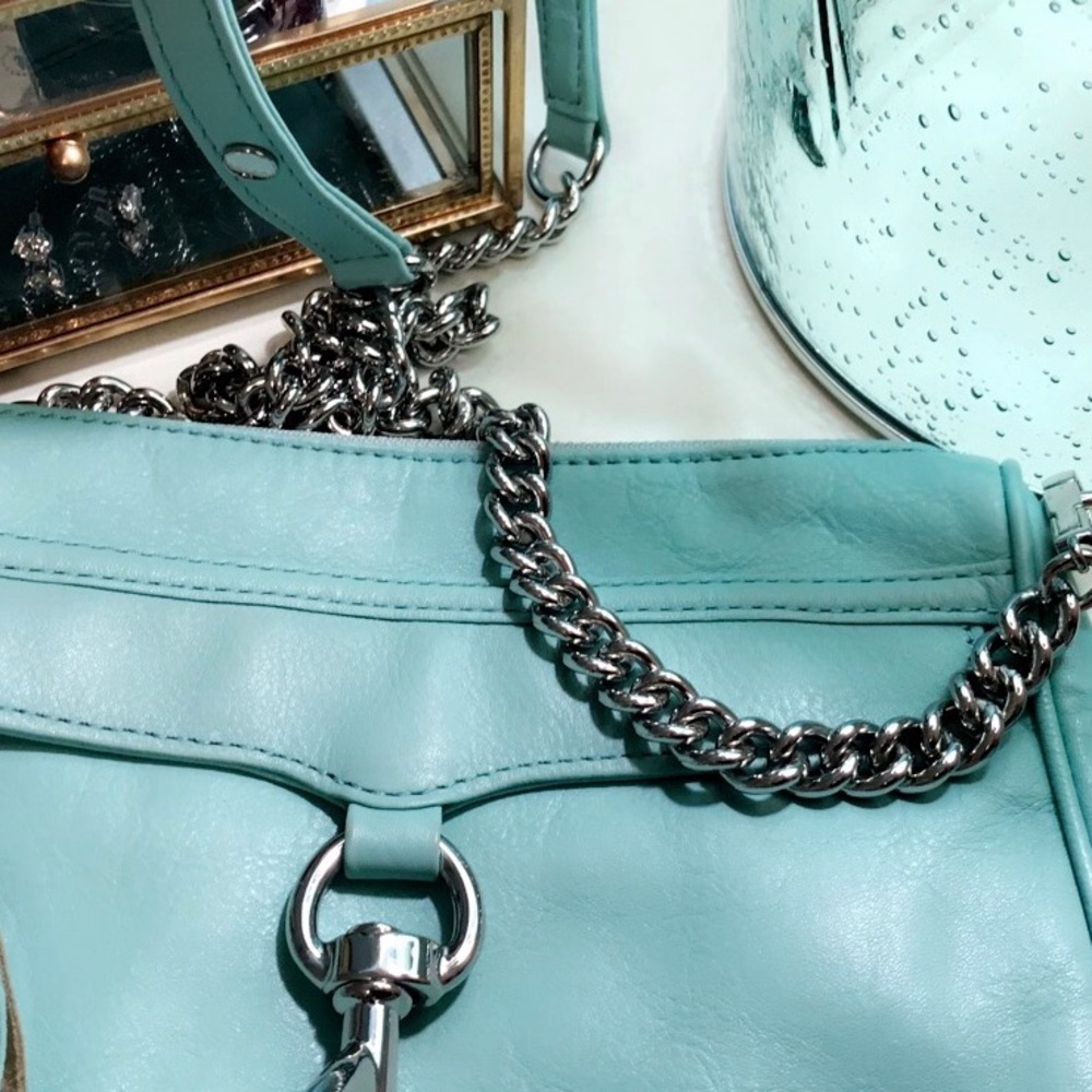 Lovely Turquoise Rebecca Minkoff Minimac Crossbody